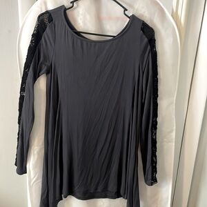 S-Twelve - A-Line Lace Sleeved Top/dress